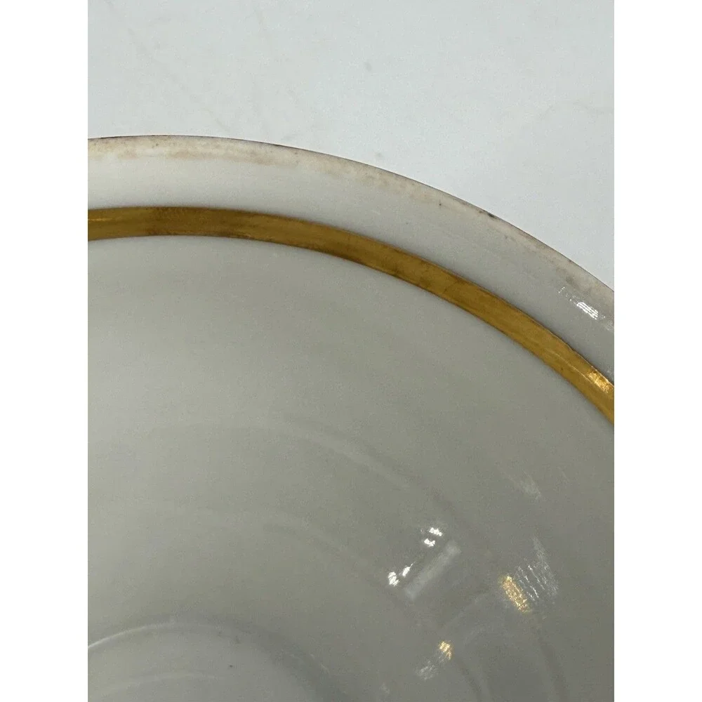 Antique MZ Moritz Zdekauer Tea Cup & Saucer Hand Painted 